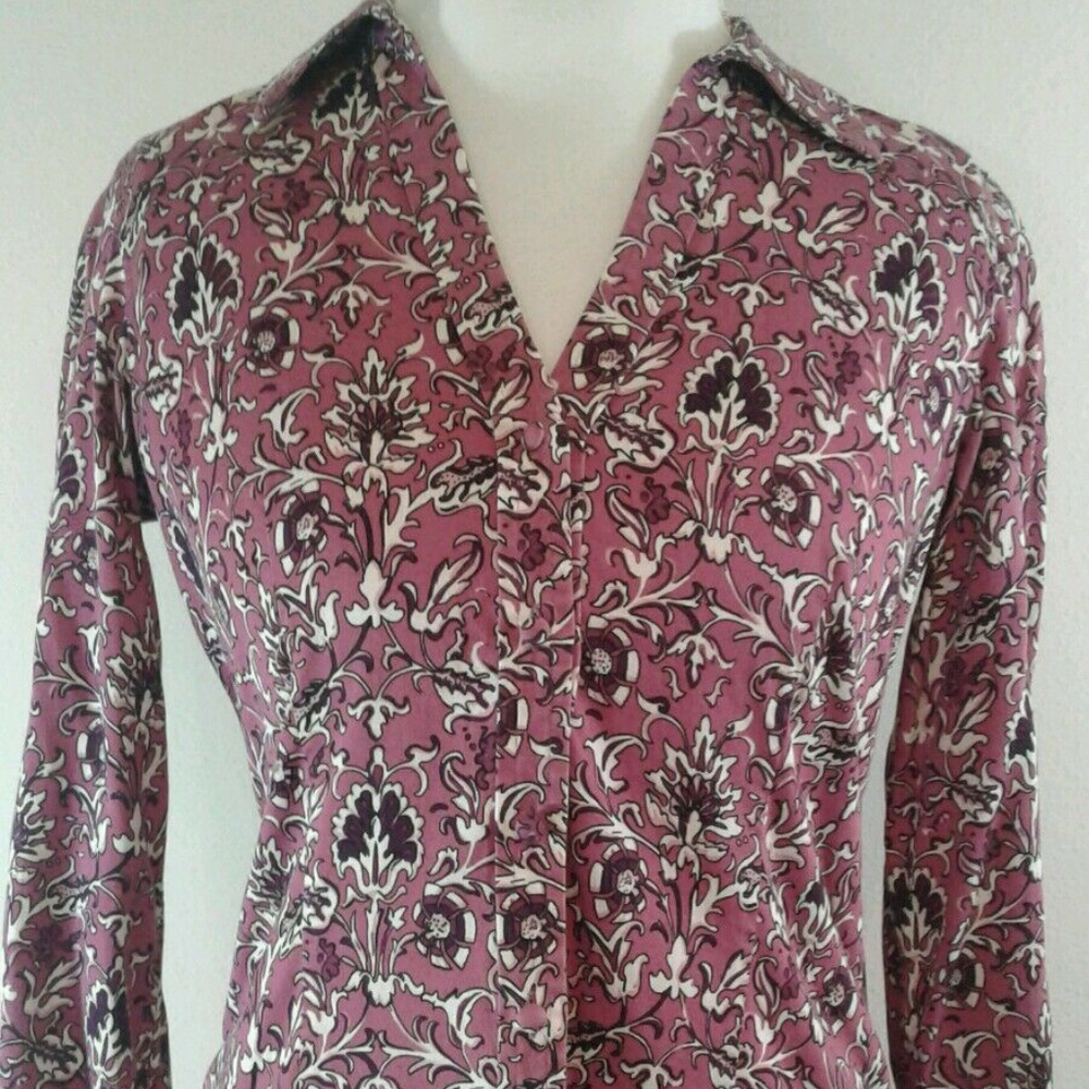 ❤❤❤Talbots Womens Button Long Sleeve Shirt Sz 6